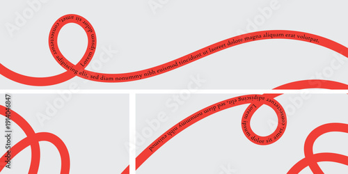 Rainbow wavy ribbons colorful red wavy ribbon patterns and designs