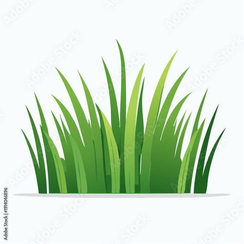 Freshly grown bright green turf illustration, embodying nature's vitality and serene outdoor beauty