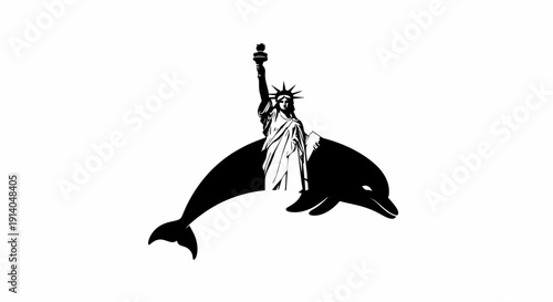 Elegant black silhouette portraying a mature and young pachyderm-like mammal, evoking themes of legacy, guardianship, and the tender relationship within the natural world