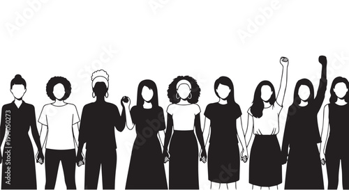 Women’s Empowerment & Solidarity  Silhouettes
