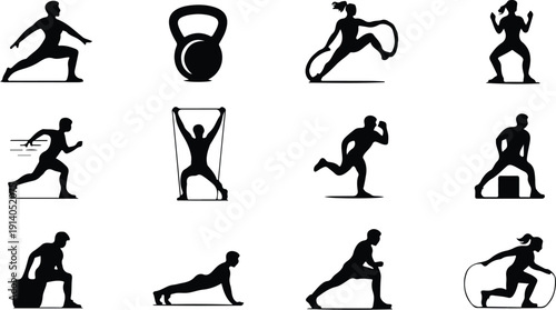 Sports Brand Icon Set Vector Pack Premium Sports Icons for Logo and Apparel