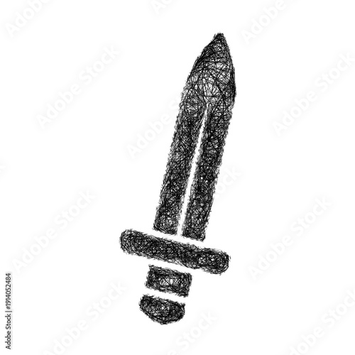 Sketch sword icon design