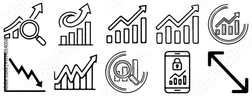 SEO Icons and Charts