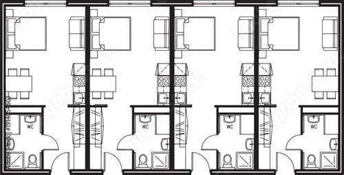 An illustrative detailed architectural floor plan.