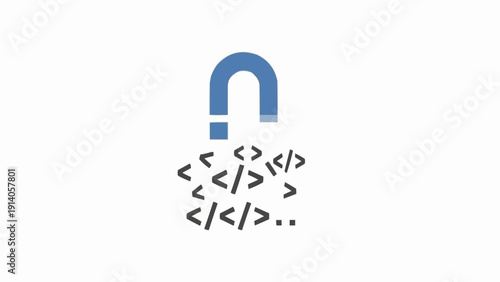 Magnetic coding symbol attracts html.