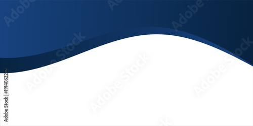 Abstract geometric banner. blue waves on navy background. Poster . banner