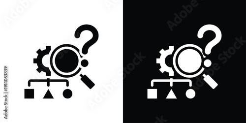 Predictive Icon Sheet Black And White