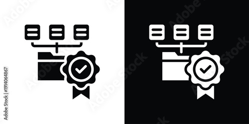 Data Collection Icon Sheet Black And White