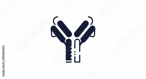 Stylized icon of an antibody molecule, representing a Y-shaped protein structure