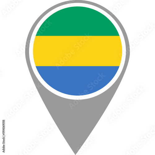 Gabon flag location pin, Gabon flag on location pin, Gabon map pointer in high quality Free Download Gabon flag location pin, Gabon flag on location pin, Gabon map pointer in high quality - GFXLoad