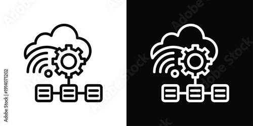 Infrastructure Icon Sheet Black And White