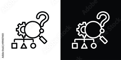 Predictive Icon Sheet Black And White