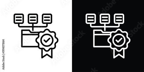 Data Collection Icon Sheet Black And White