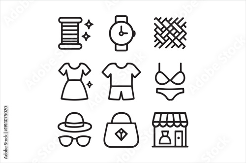 Basic RGBFashion and lifestyle icons for modern business and personal use