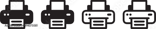 Print icon set. printer icon vector.