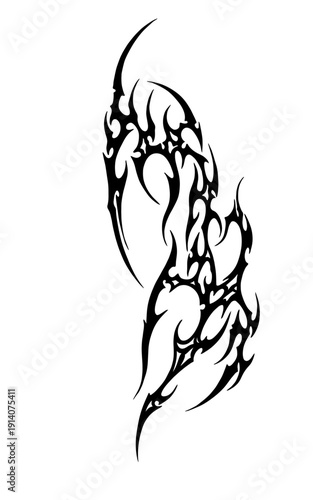Cybersigilism tattoo design for body