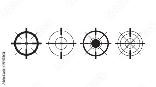 Target icon set. goal icon vector. target marketing icon vector