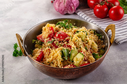 Foto Cous cous with vegetables tabulle