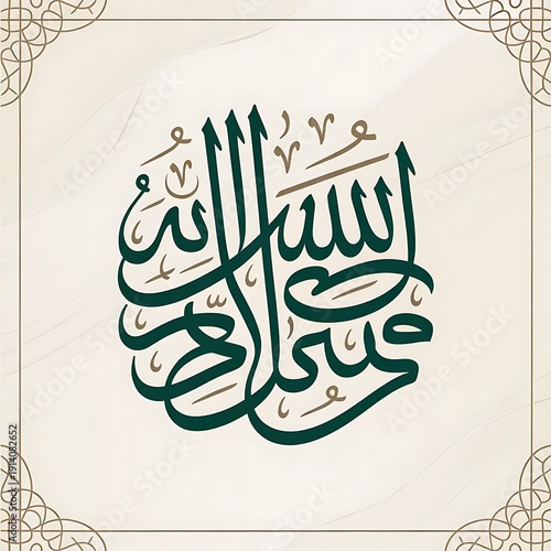 vector illustration of a calligraph background