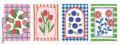 かわいい 手描き グリーティング フレーム ベクター