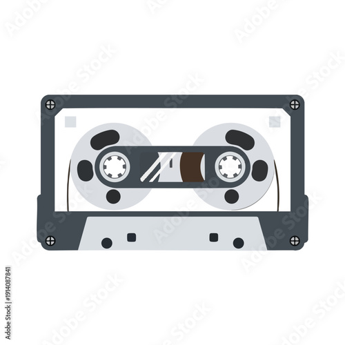 Vintage Cassette Tape Illustration