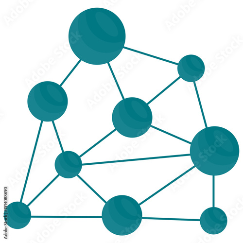 Vászonkép Molecule Science Structure