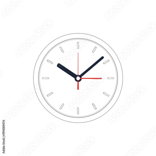 Minimalist Wall Clock with Modern Design for Home and Office Decor