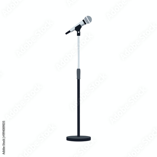 Microphone on Adjustable Stand