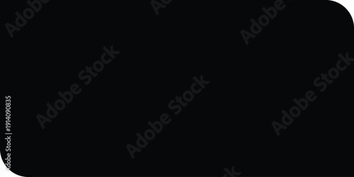 A minimalist deep black canvas featuring soft, symmetrical rounded corners is ideal for sophisticated branding and digital design projects requiring clean abstraction.
