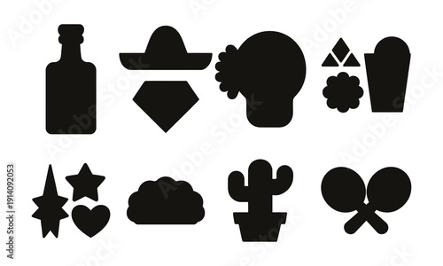 Black star shape on a white background with negative space