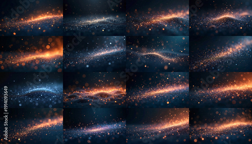 Wallpaper Mural Collection of stardust particles for background use Torontodigital.ca