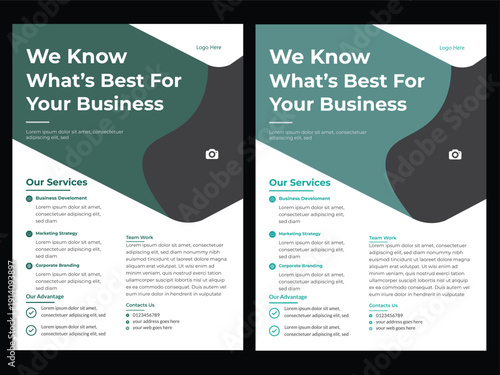 a bundle of 5 templates of a4 flyer, Flyer template layout design. business flyer, brochure, magazine or flier mockup in bright colors. perfect for creative professional business. vector Business conf