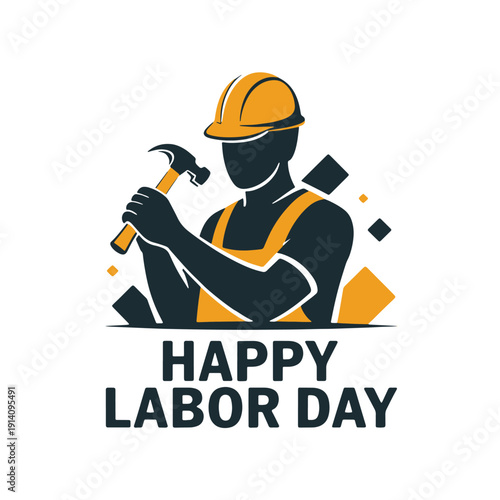 Labor Day Worker Silhouette