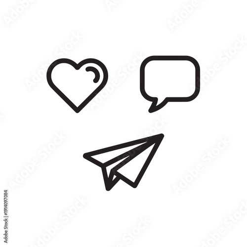 Like - Comment - Share Icons