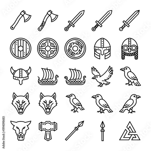 Viking Celtic SVG Bundle | Norse Runes, Celtic Knots & Symbols | Tattoo-Laser Engraving Designs | Cricut 