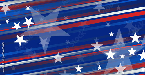USA Election Day Background  Modern Patriotic Vector Graphic