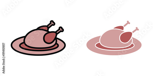 Meat icon design template