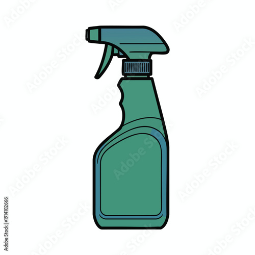 Close up of a Plastic Spray Bottle for Cleaning and Disinfecting