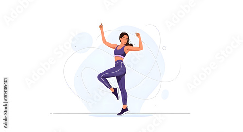 Dynamic movements: energy and grace in sports exercises