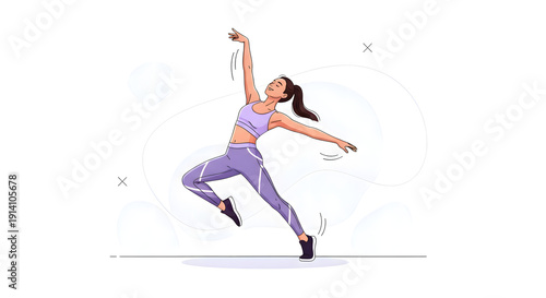 Dynamic movements: energy and grace in sports exercises