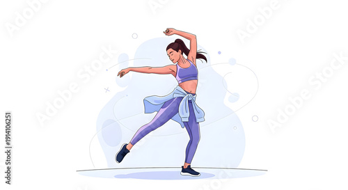 Dynamic movements: energy and grace in sports exercises