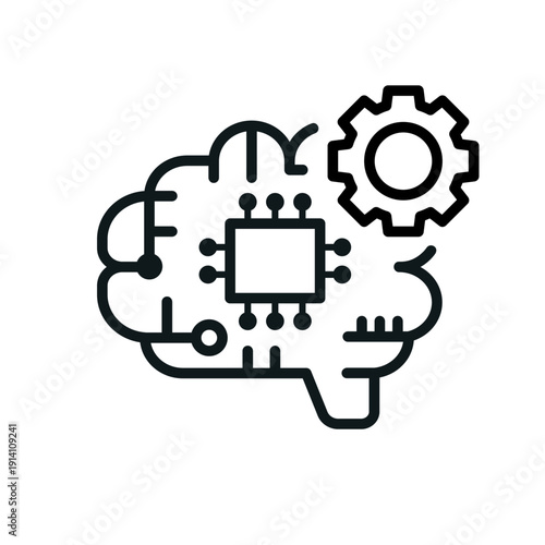 AI設定 ギア連携 脳チップアイコン 