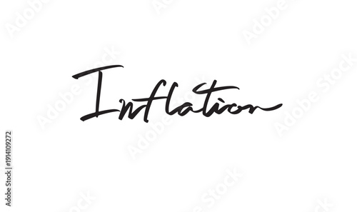 inflation recession text font calligraphy hand written lettering script black color object icon inflation recession crisis price money business inflation currency economy inflation rate banking budget