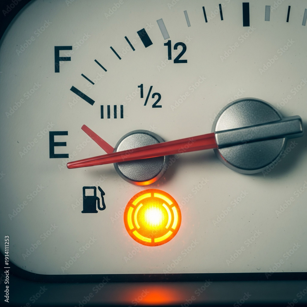 Naklejka premium speedometer on a white background