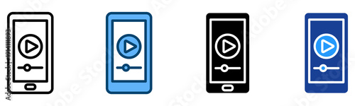 Smartphone Icon Multiple Style Vector Collection   