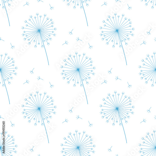 dandelion seamless pattern