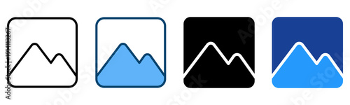 Video Player Icon Multiple Style Vector Collection   