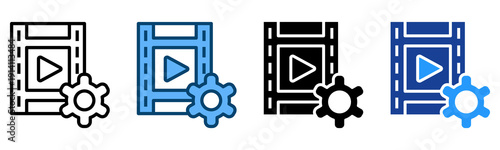 Setting Icon Multiple Style Vector Collection   