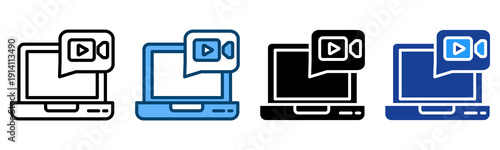 Free Download Video Call Icon Multiple Style Vector Collection    - GFXLoad