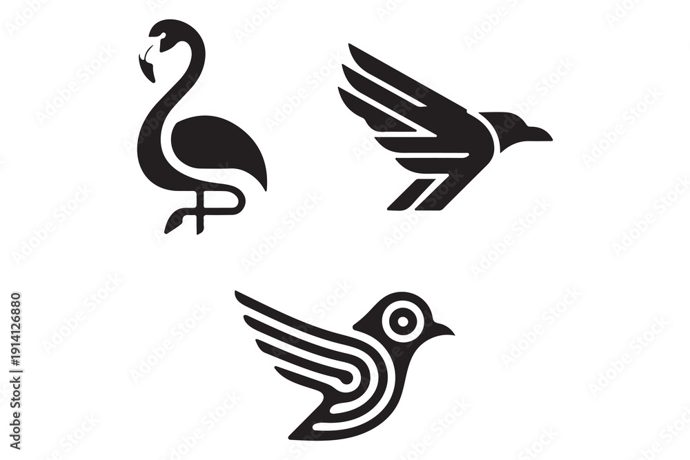 Fototapeta premium Vector Bird Logo Pack